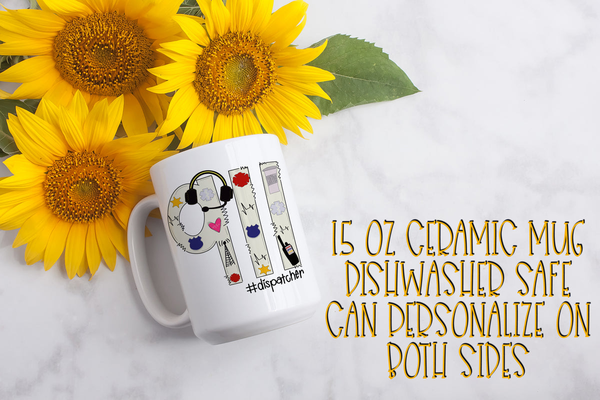 Sleepy Sun Coffee Mug - Dishwasher and Microwave Safe, Custom Ceramic Mug,  Original Artwork, Printed on BOTH sides