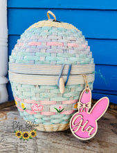 Personalized Easter Basket Tag - Boy or Girl Bunny