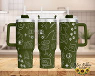 40 Ounce Stainless Tumbler with Handle - Camping