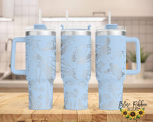 40 Ounce Stainless Tumbler with Handle - Sea Turtles