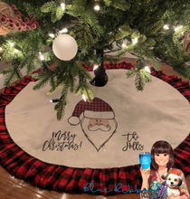 Personalized Buffalo Plaid Tree Skirt