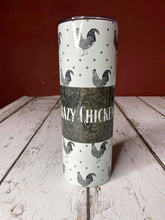 OOPS TUMBLER  20 Ounce Skinny Stainless Double-Walled Tumbler - Crazy Chicken Lady