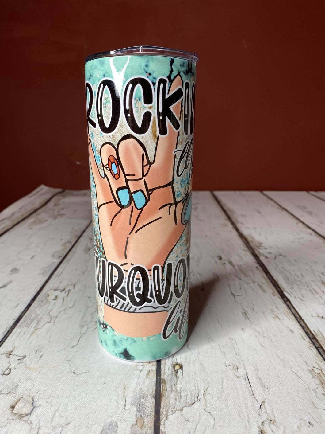 OOPS TUMBLER  20 Ounce Skinny Stainless Double-Walled Tumbler - Rockin' The Turquoise Life