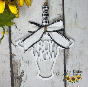 Wooden Cow Car Charm - Your Choice of Sayings