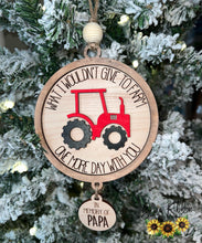Personalized Tractor Memorial Ornament - 3 Options Available