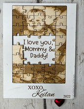 Custom Engraved Photo Puzzle with Hidden Message