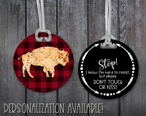 Infant Car Seat/Stroller Tag - Buffalo Plaid and Buffalo