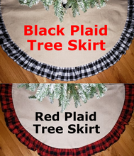 Personalized Buffalo Plaid Tree Skirt