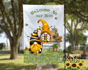 12X18" Single or Double Sided Welcome to Our Hive Garden Flag