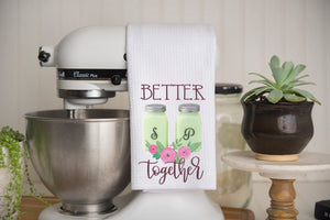Better Together Jadeite Shakers Waffle Weave Kitchen Towel