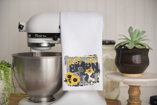 Boss of The Barn Waffle Weave Kitchen Towel