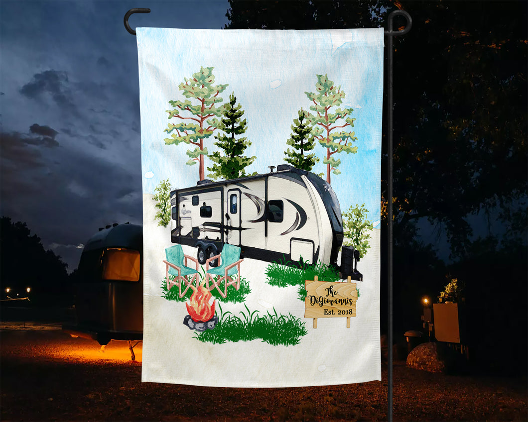 Camper Personalized Garden Flag