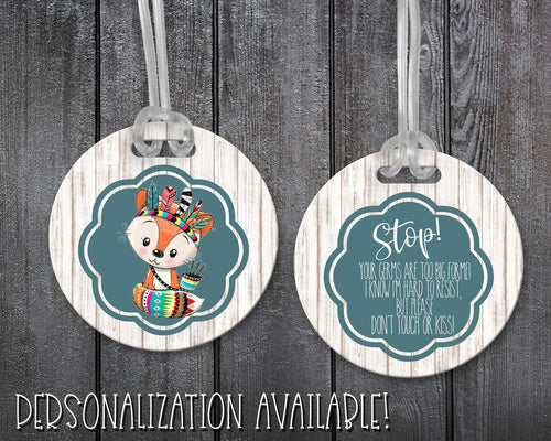 Infant Car Seat/Stroller Tag - Boho Fox