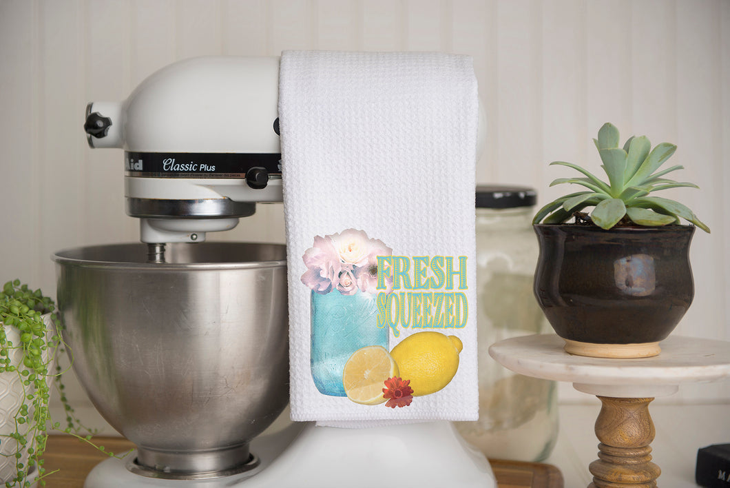 Fresh Squeezed Waffle Weave Kitchen Towel