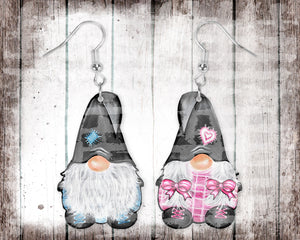 1.5" Boy and Girl Gnome Earrings