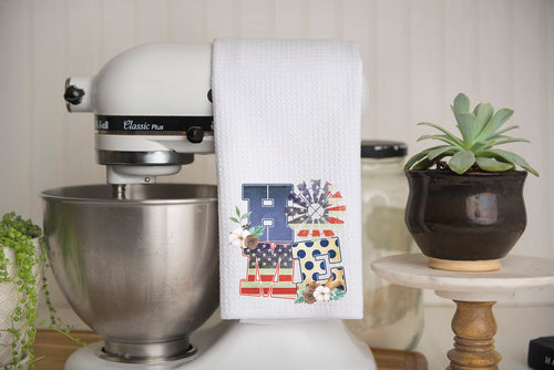 HOME Windmill Waffle Weave Kitchen Towel