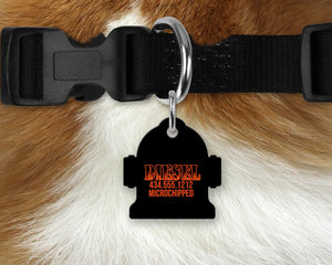 Aluminum Hydrant Shaped Personalized Pet Tag - Firefighter