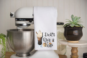 I Don't Give a Frap Waffle Weave Kitchen Towel