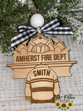 Personalized Wooden Firefighter Ornament