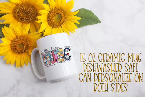 Nurse Doodle 15 ounce Ceramic Mug