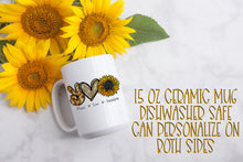 Peace Love Sunshine 15 Ounce Ceramic Mug