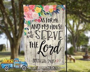 12X18" Single or Double Sided As For Me and My House Garden Flag