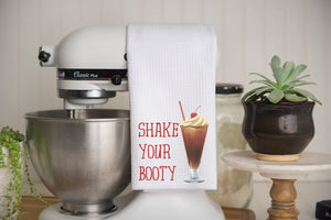 Shake Your Booty Waffle Weave Kitchen Towel