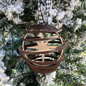 Wooden Spiral Ornament - Star