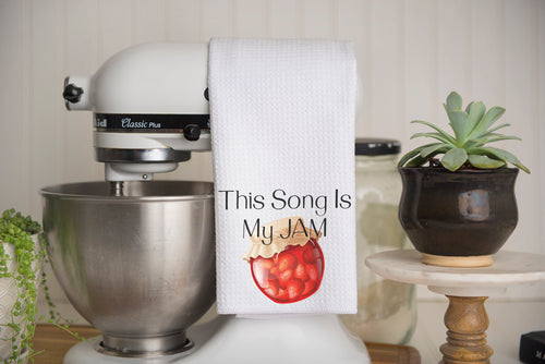 This Song Is My Jam Waffle Weave Kitchen Towel
