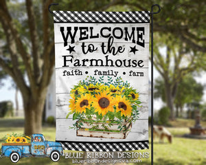 12X18" Single or Double Sided Welcome to the Farmhouse Garden Flag