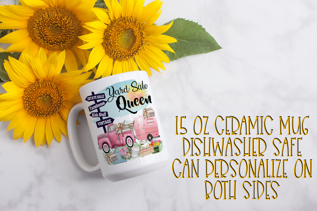 Yard Sale Queen 15 Ounce Ceramic Mug